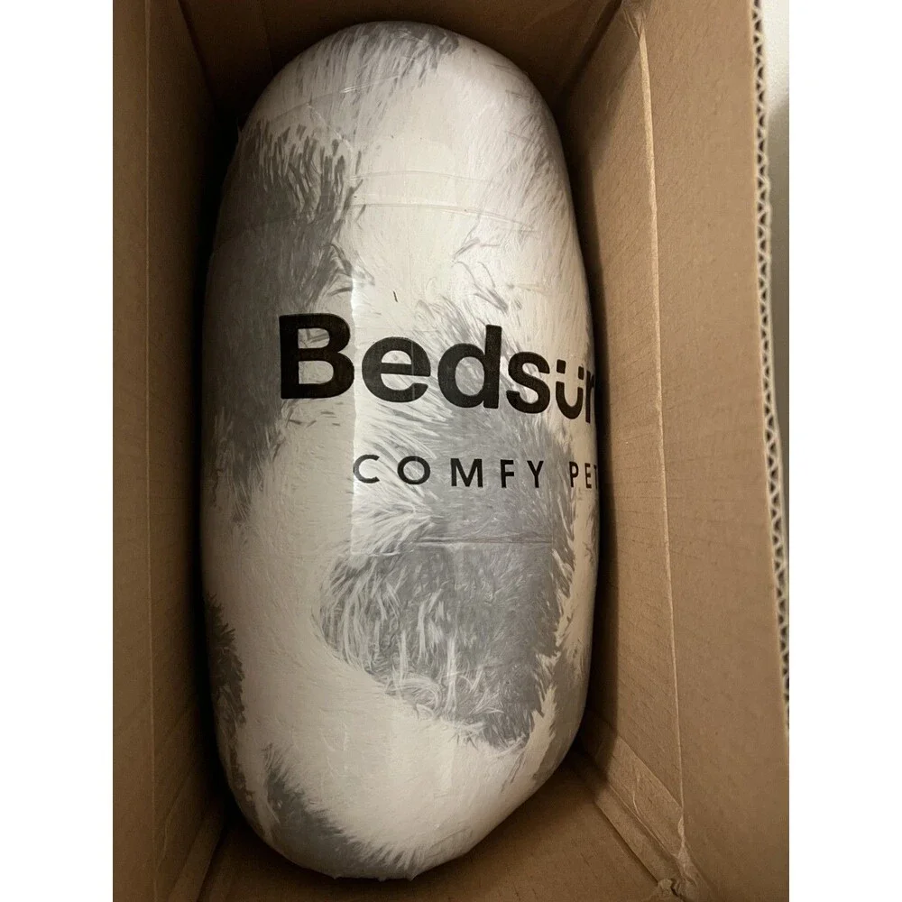 Bedsure Comfy Pet Bed Shag Fur "30 Donut Cuddler - Picture 2 of 2